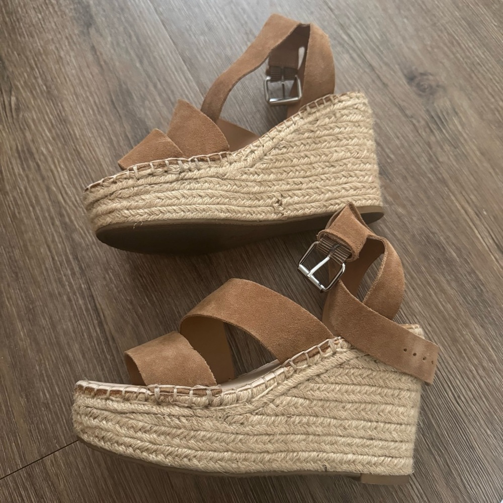 Dolce Vita Suede Espadrille Wedge Sandals